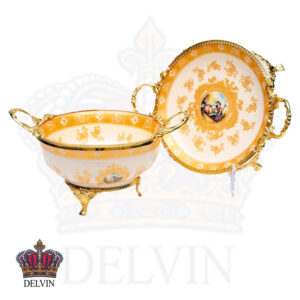 کاسه بشقاب طرح لیلی و مجنون لمونژ